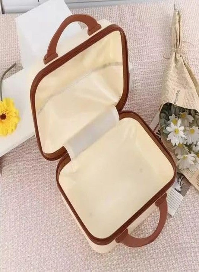 Radhya Accessories حقيبة سفر صغيرة محمولة من راديا أكسسوارات كاواي سانريو، حقيبة كورومي للتجميل، حقيبة سفر صلبة للأطفال أو حقيبة سفر، حقيبة بعجلات مقاس 14 بوصة، أمتعة سفر (وردي) - Image 2